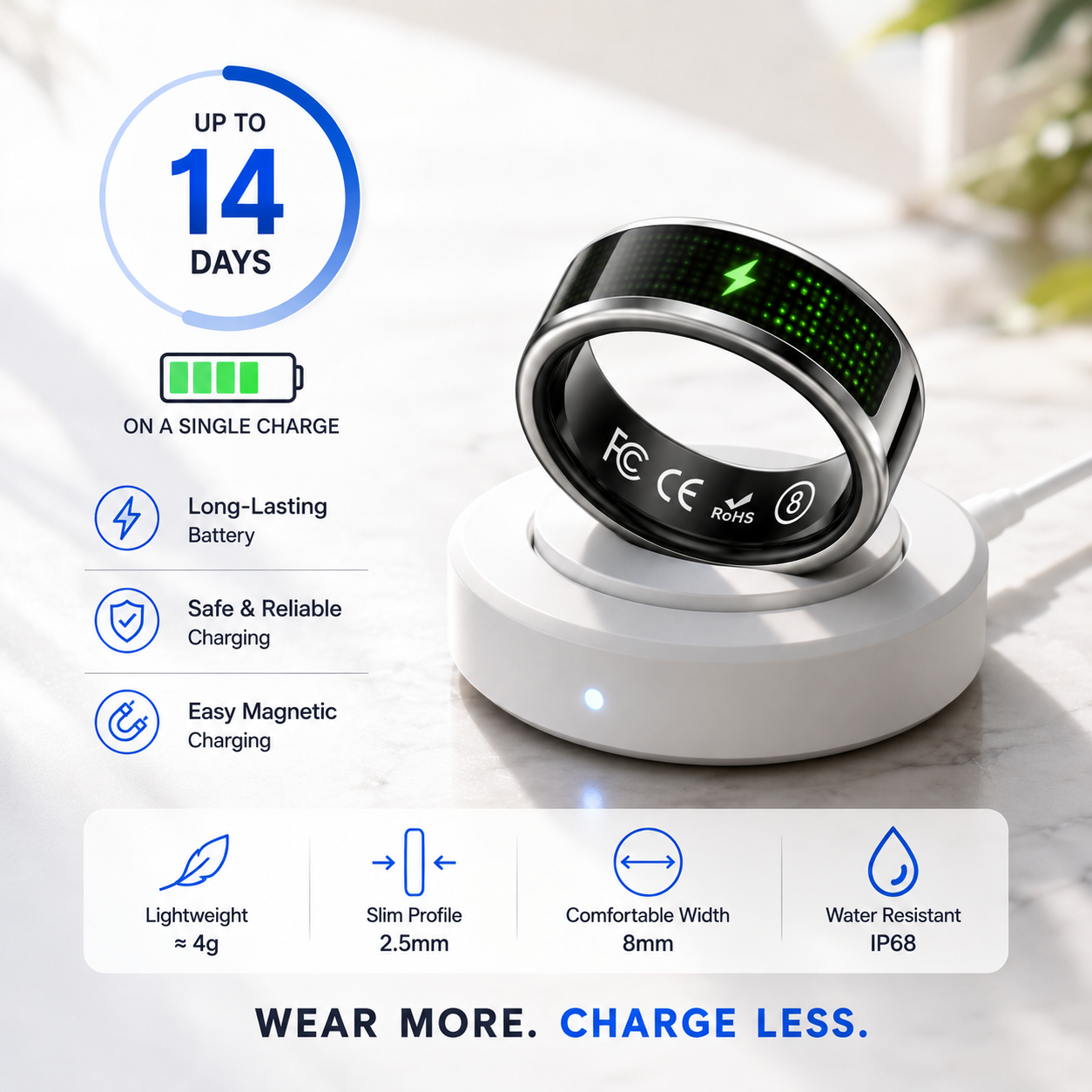 🔥LAST DAY 50% OFF 🔥 Veyra™ Smart Display Ring – Health, Sleep & Call Tracking on Your Finger