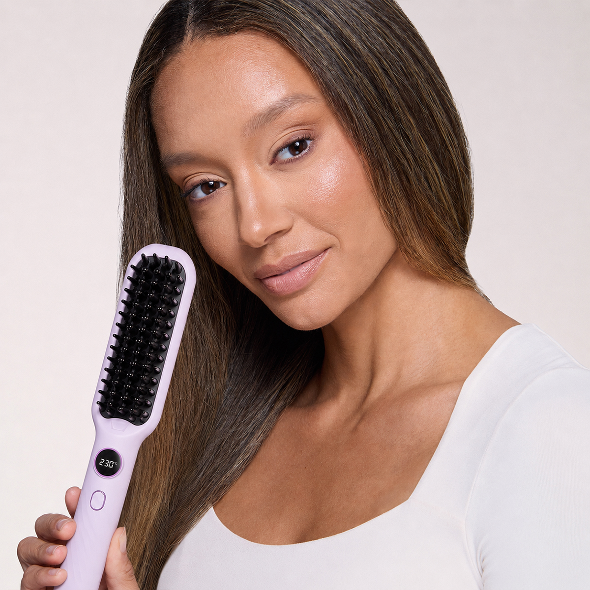 🌡 2-in-1 Digital Straightening Comb✨Smooth-Pro