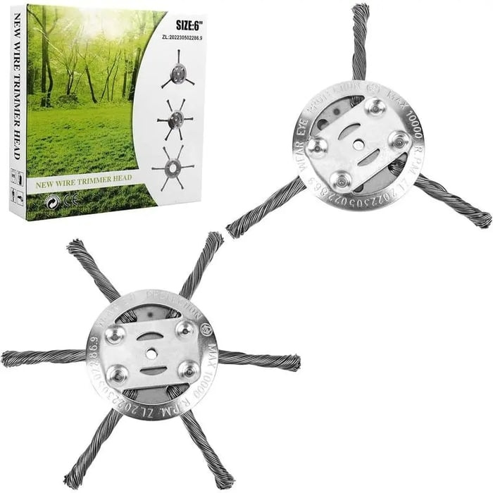 🎁Hot Sale 49% OFF🔥Universal Steel Wire Trimmer Head Replacement-Heavy-Duty Weed Brush Cutter