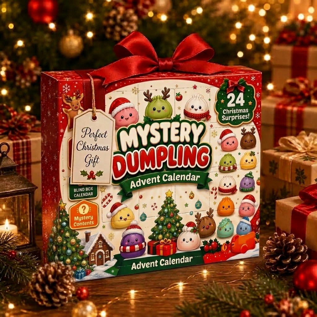 🔥 LAST DAY 50% OFF 🔥🎄Christmas Dumpling Squishy Advent Calendar🎁 24 Cute Surprise Fidget Toys