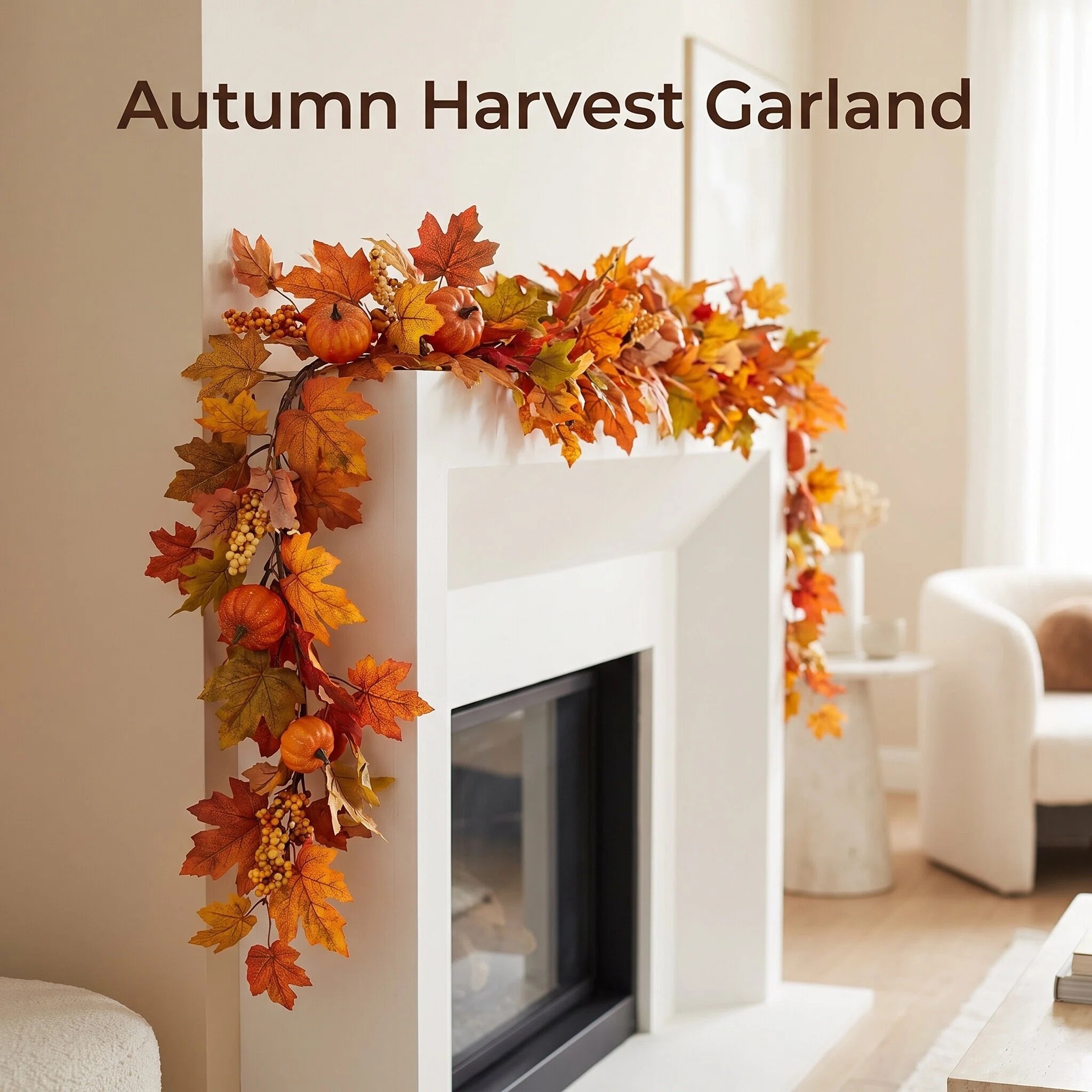 Luxury Fall Leaf Garland – Bring Warm Autumn Charm Into Your Home 🍂