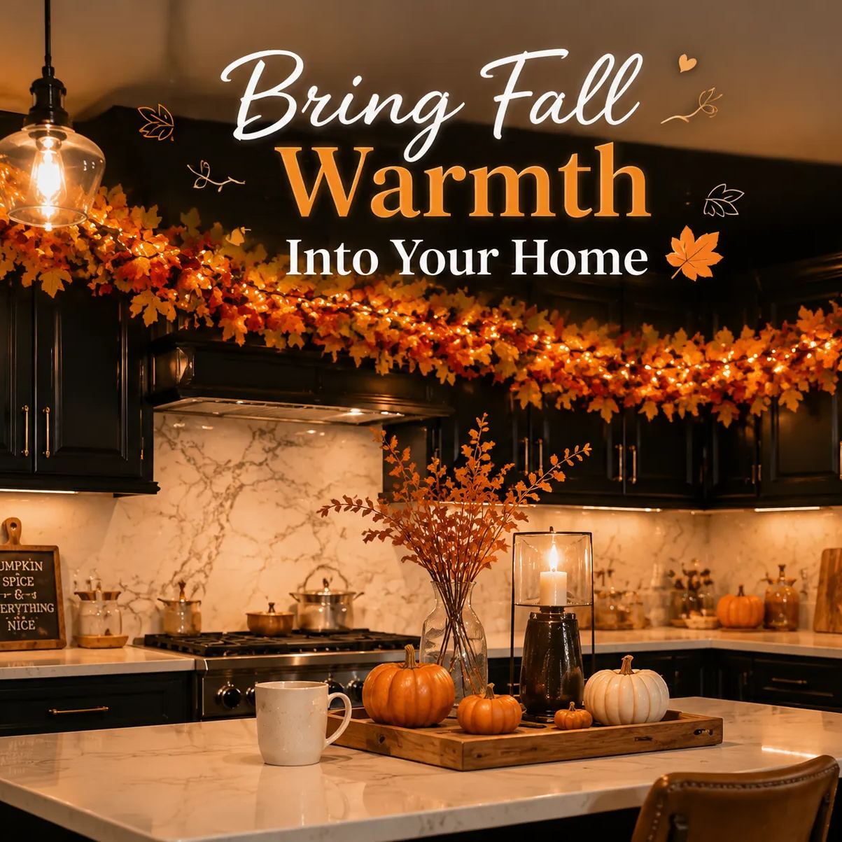 Luxury Fall Leaf Garland – Bring Warm Autumn Charm Into Your Home 🍂