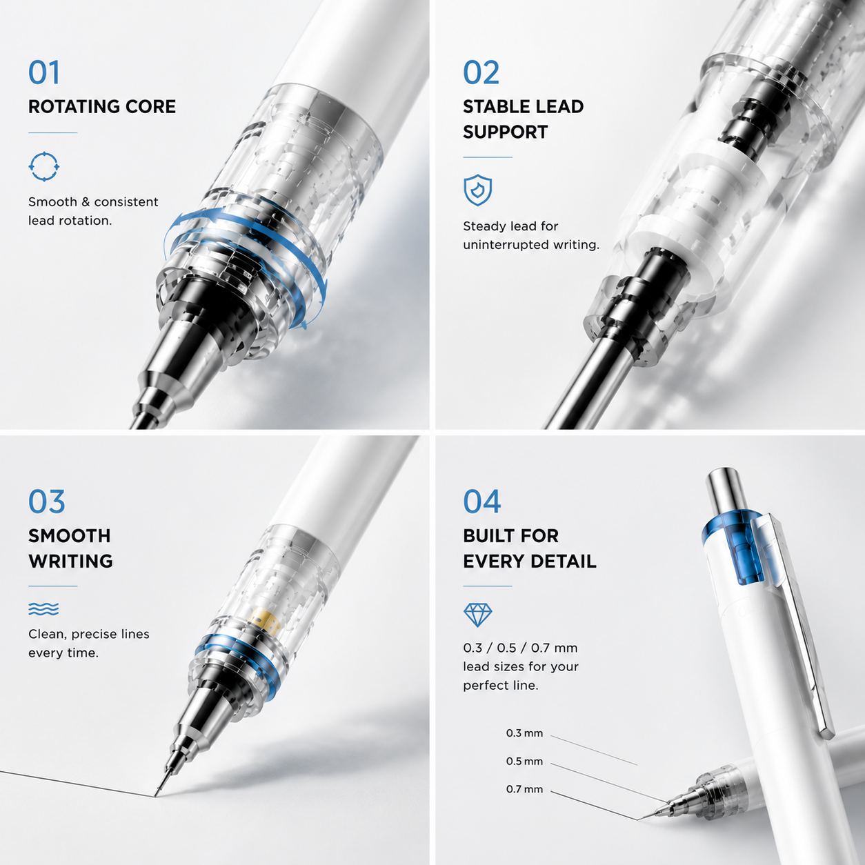 🔥Final Day Clearance 65% OFF🔥Advance Mechanical Pencil M5-559, 0.3 mm - 0.7 mm