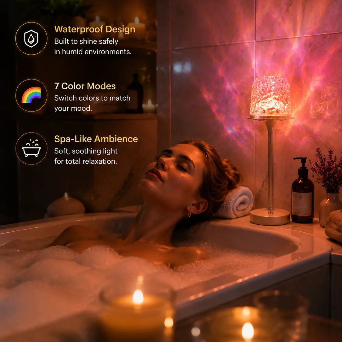 Luxury Shower Ambience Light — Create Your Own Home Spa Experience