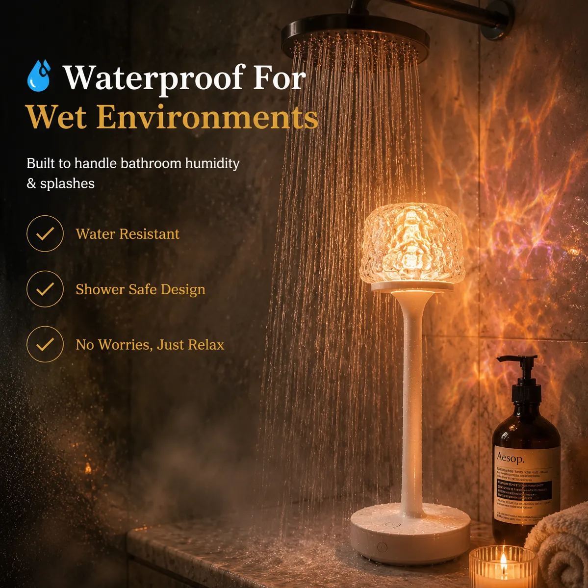 Luxury Shower Ambience Light — Create Your Own Home Spa Experience