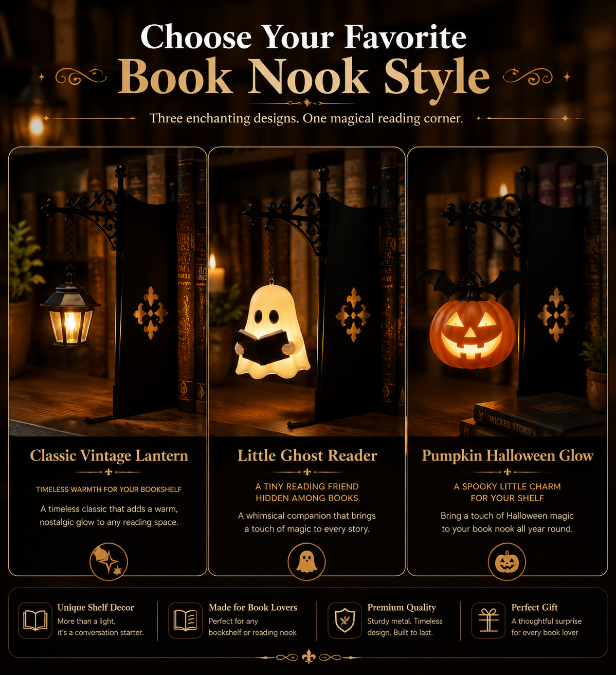 Mini Book Nook Light™ – Create A Cozy Magical Reading Corner On Your Bookshelf