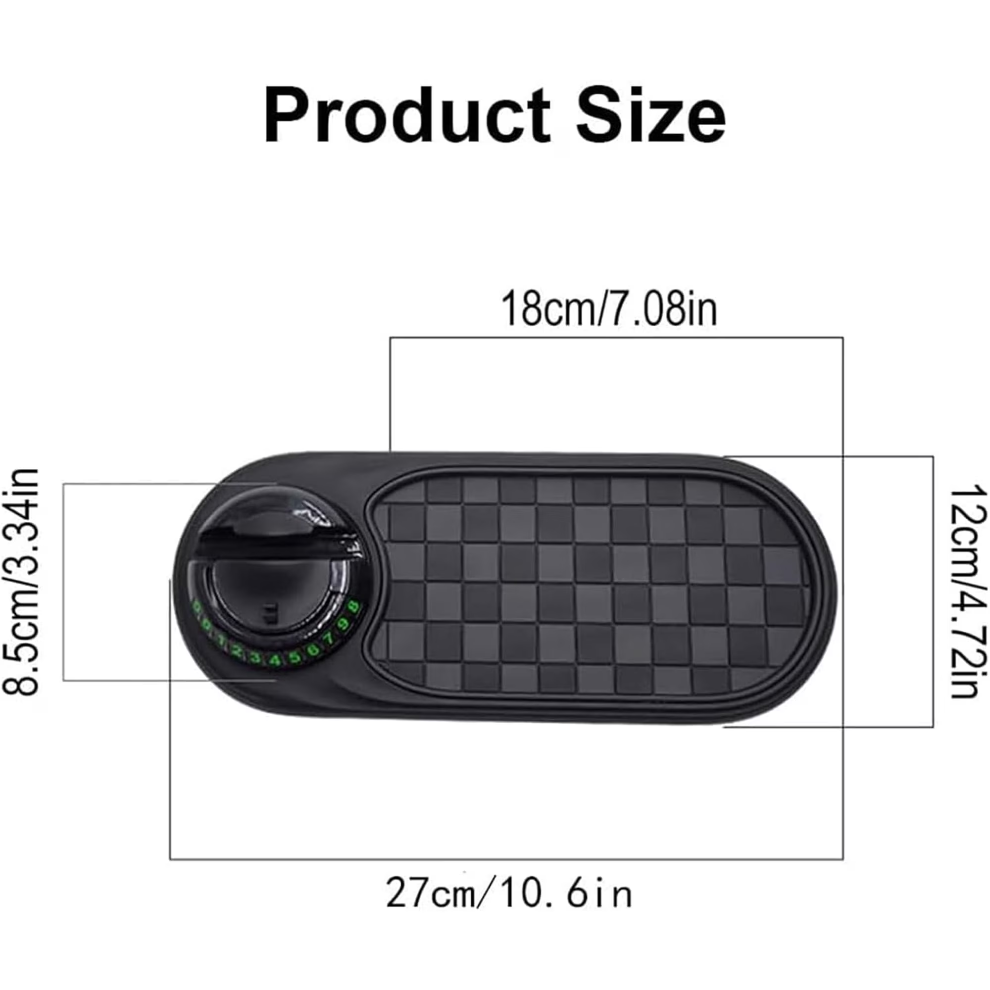 Save 65% Today – 🚗3-in-1 Car Dashboard Mat | Phone Holder & Anti-Slip Organizer