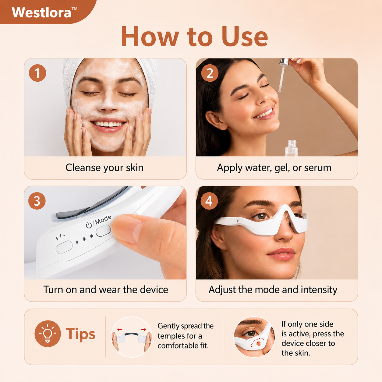 🔥LAST DAY SALE 65%OFF🤩-EMS Red Light Eye Massager for Tired Eyes, Dark Circles & Fine Lines