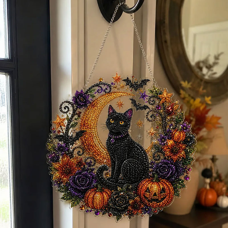 💎 49% OFF –Halloween Diamond Art Hanging Ornament Kit🎃