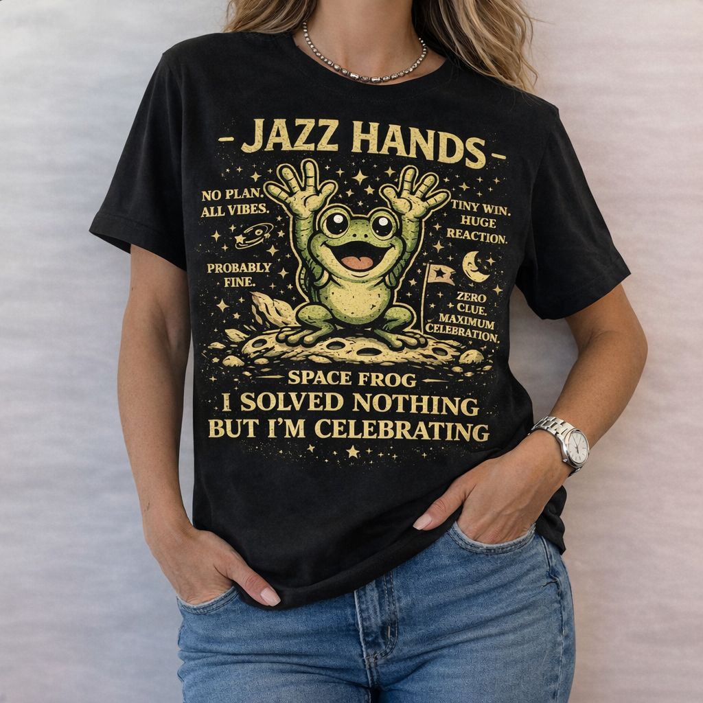 Cosmic Jazz Hands Frog T-Shirt