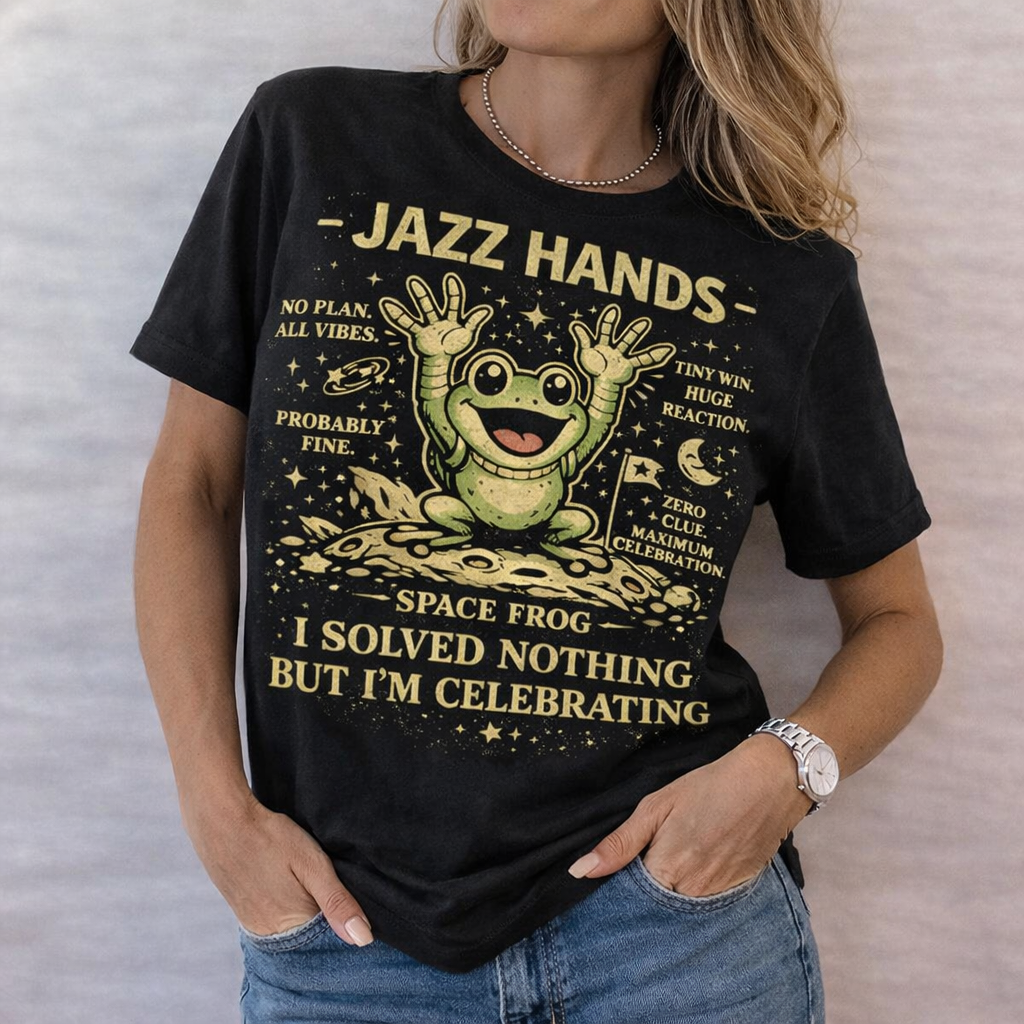Cosmic Jazz Hands Frog T-Shirt