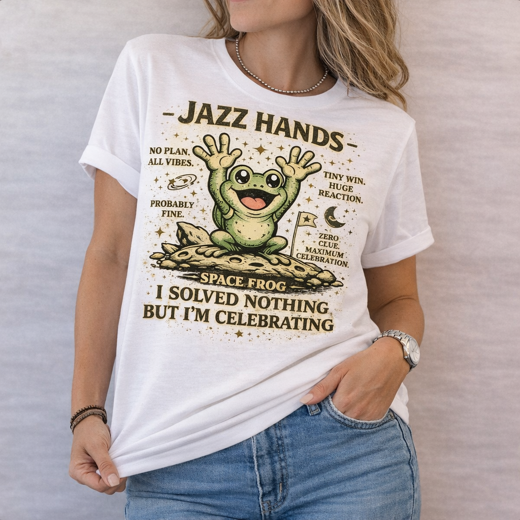 Cosmic Jazz Hands Frog T-Shirt