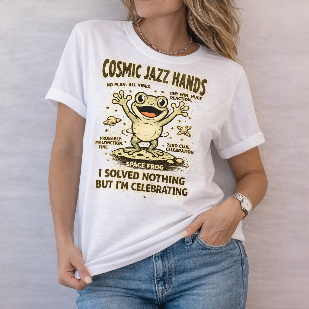 Cosmic JAZZ Hands Frog T-Shirt
