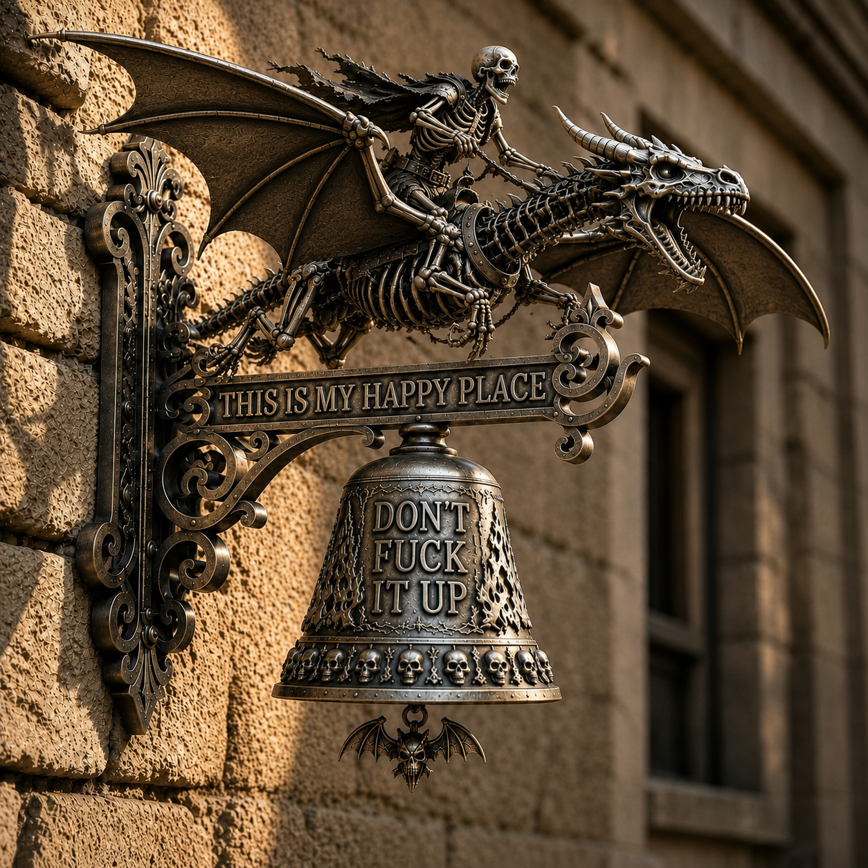 🚨 FLASH SALE – 70% OFF | Skull Dragon Rider Bell – Dark Fantasy Collectible Deal!