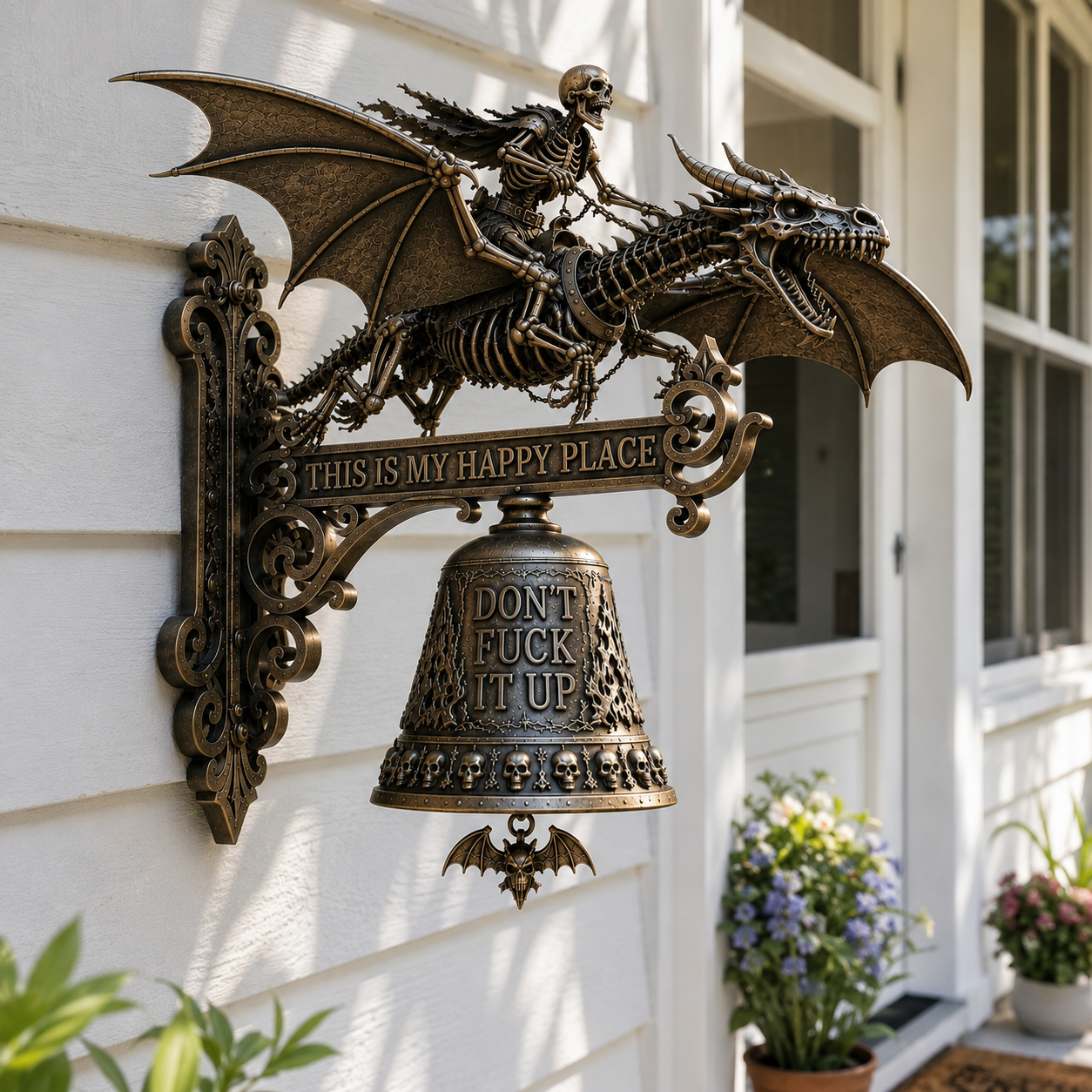 🚨 FLASH SALE – 70% OFF | Skull Dragon Rider Bell – Dark Fantasy Collectible Deal!
