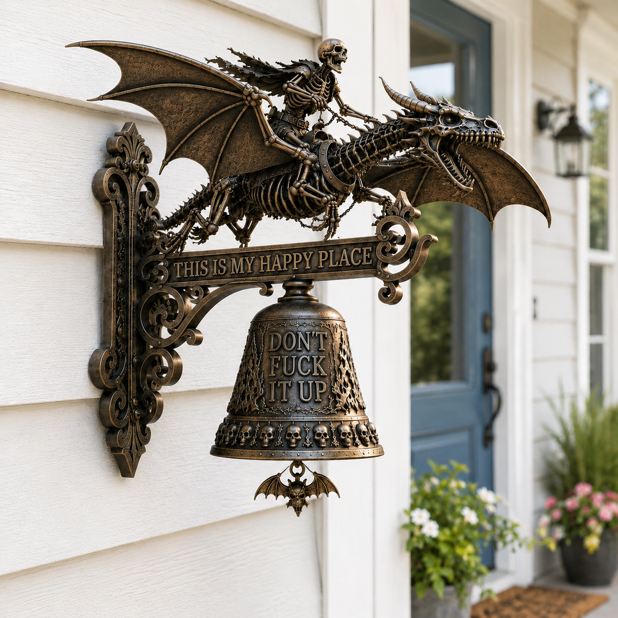 🚨 FLASH SALE – 70% OFF | Skull Dragon Rider Bell – Dark Fantasy Collectible Deal!