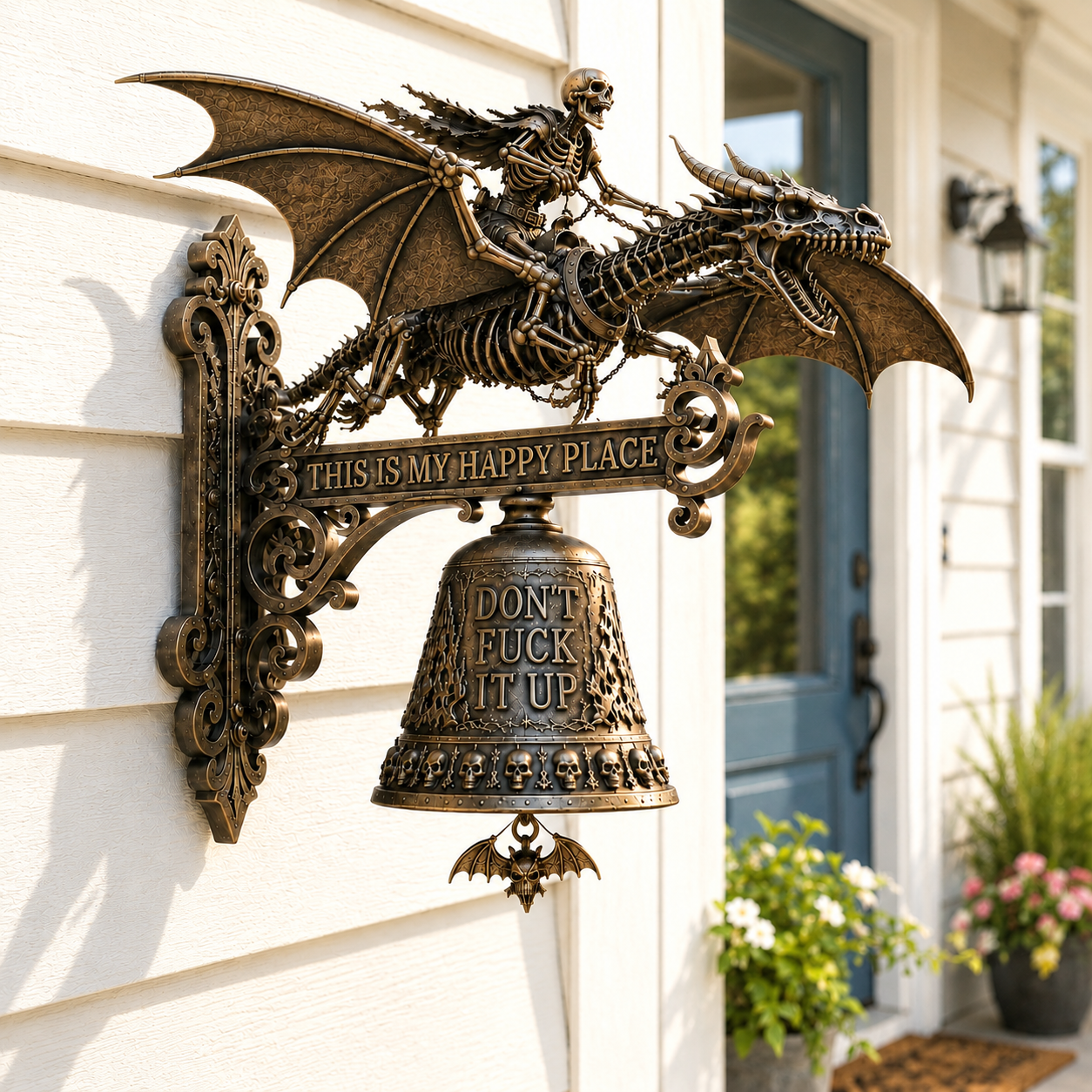 🚨 FLASH SALE – 70% OFF | Skull Dragon Rider Bell – Dark Fantasy Collectible Deal!