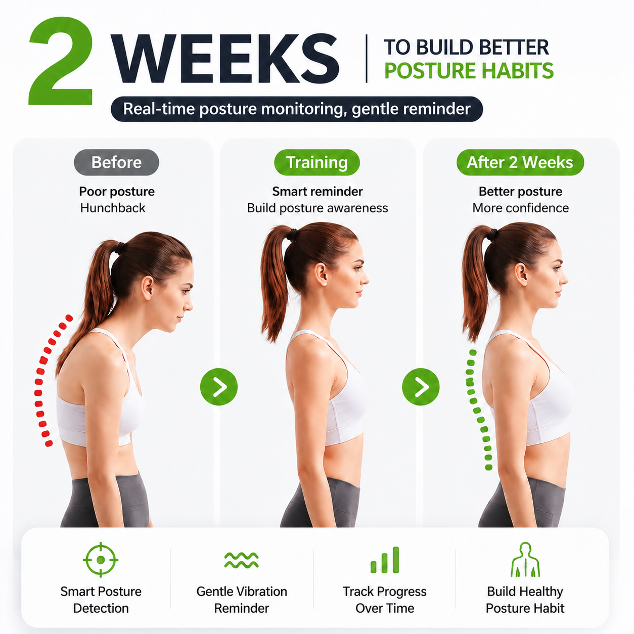 🔥 70% OFF TODAY-Smart Posture Corrector Device – 🧠Real-Time Slouch Detection Vibrator 