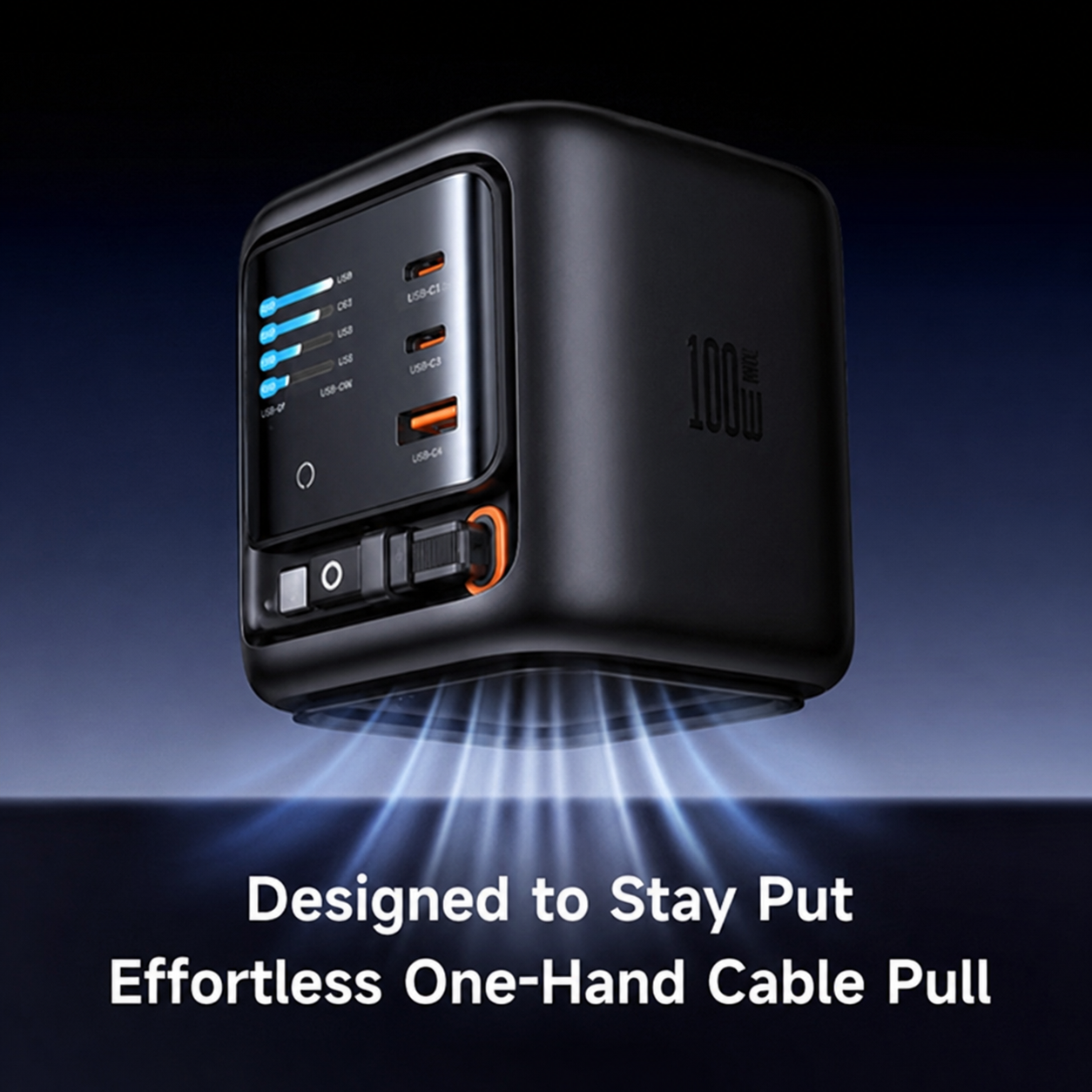 🔖60% OFF Limited Deal-🔋100W Smart Desktop Charging Station with HD Display & Retractable Cable📢