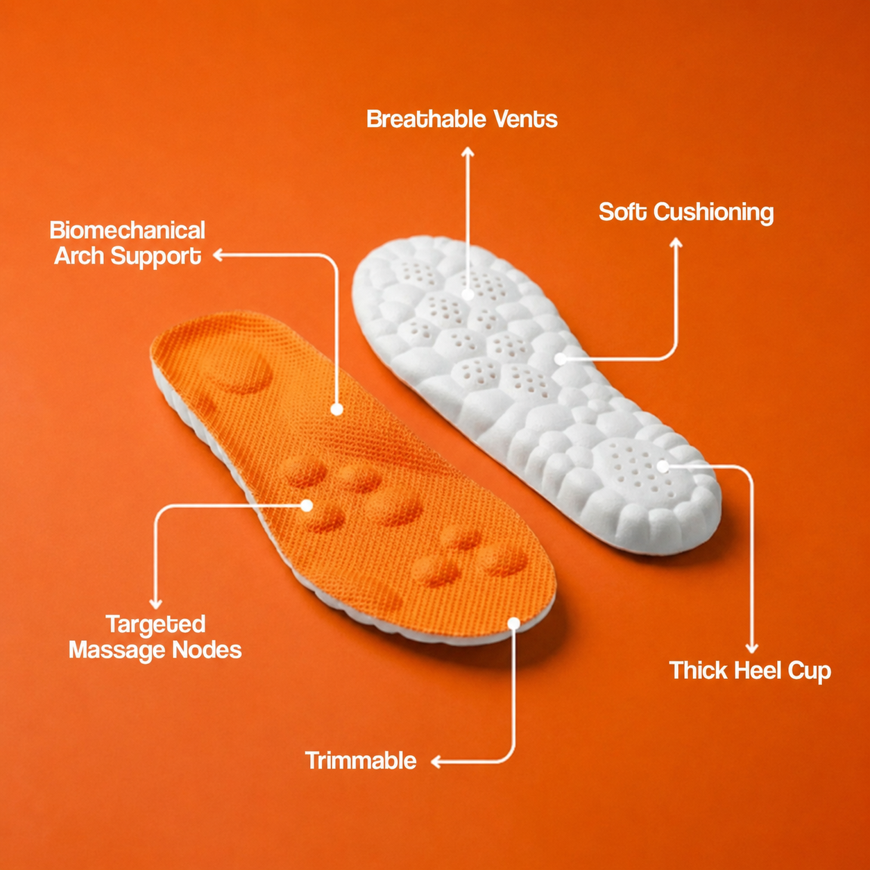 🚨 65% OFF While Supplies Last – Massage Insoles for All-Day Comfort & Foot Support 