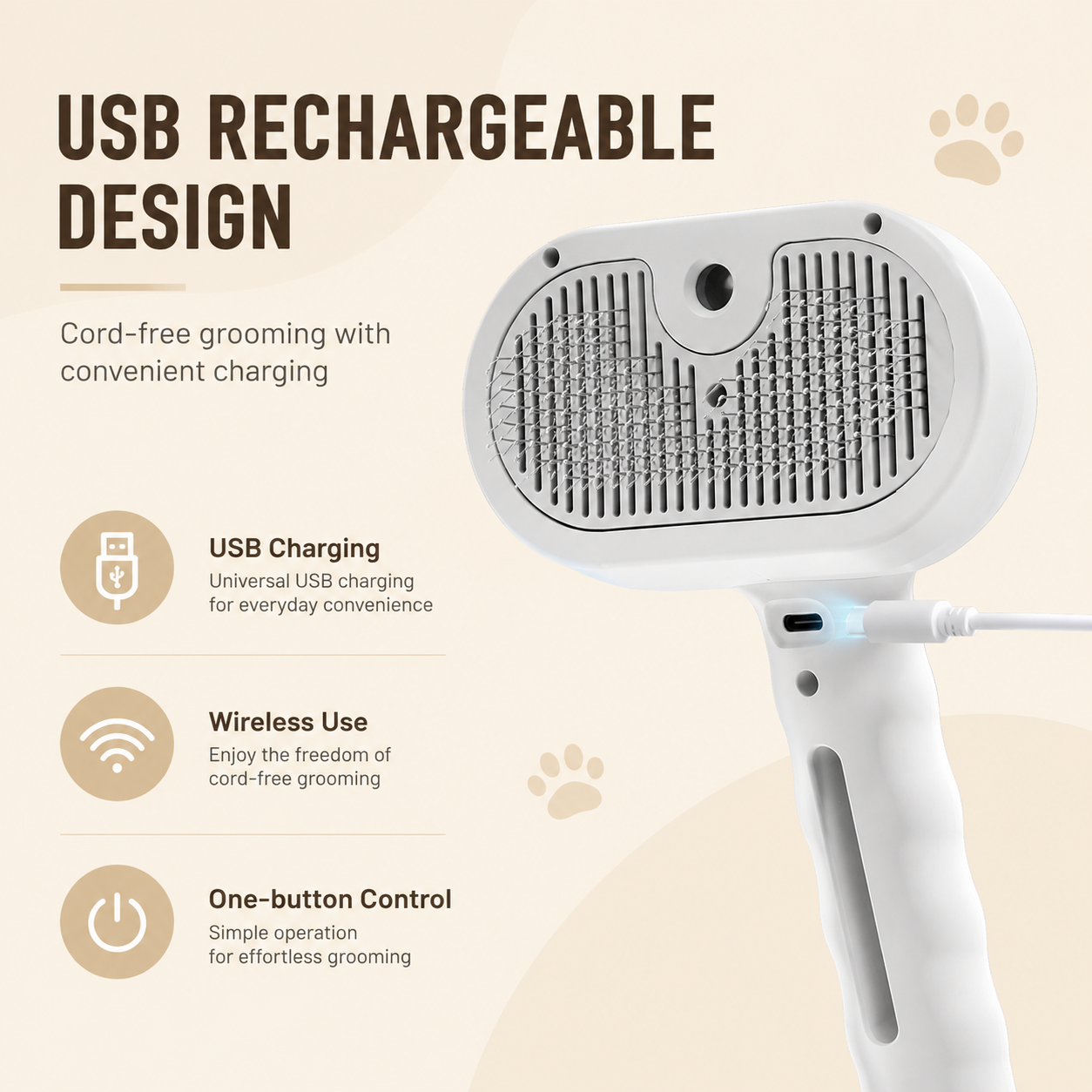 🐾65% OFF Today | 🐶2-in-1 Pet Grooming Brush + No-Rinse Serum Set