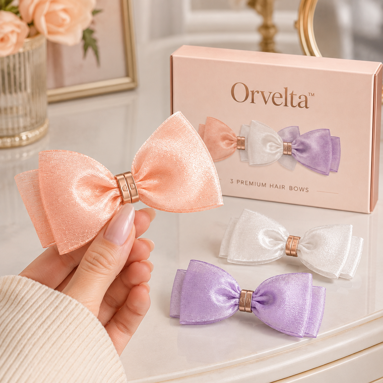 Orvelta™ Magnetic Bow Hair Clip 🎀