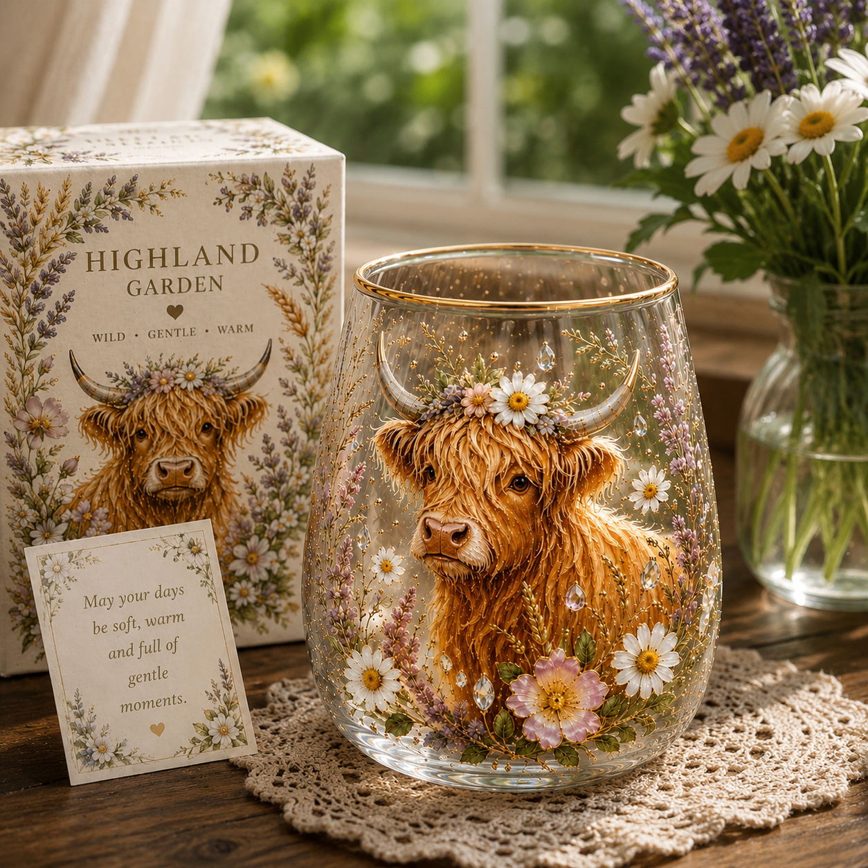 ✨ Start Your Day Beautifully 70% OFF 🌸Limited Edition 2026 Floral & Animal Morning Bliss Glass Cup ☕