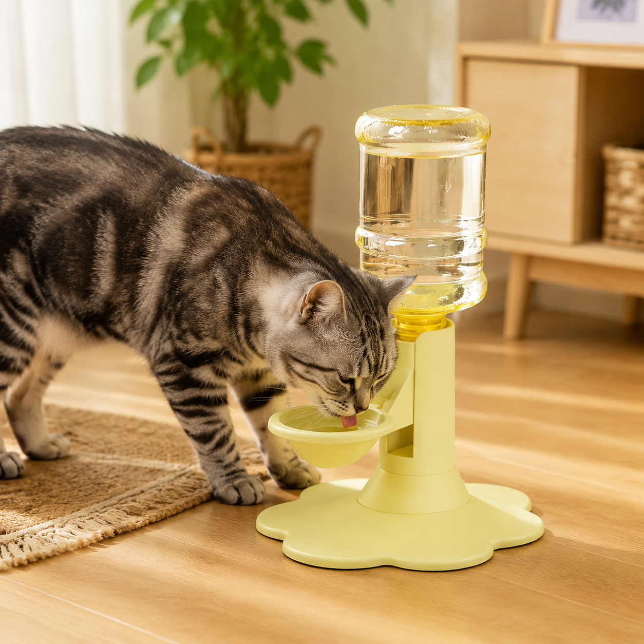 🐱 60% OFF Early Access | Spill-Proof Gravity Cat Water Dispenser Stand – Fresh Water Without The Mess 💧