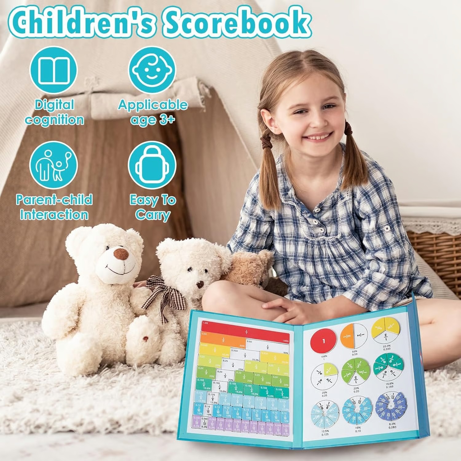 🔥Last Day 60% OFF-⭐ STEM Magnetic Math Master Set - 102 pcs! ⭐