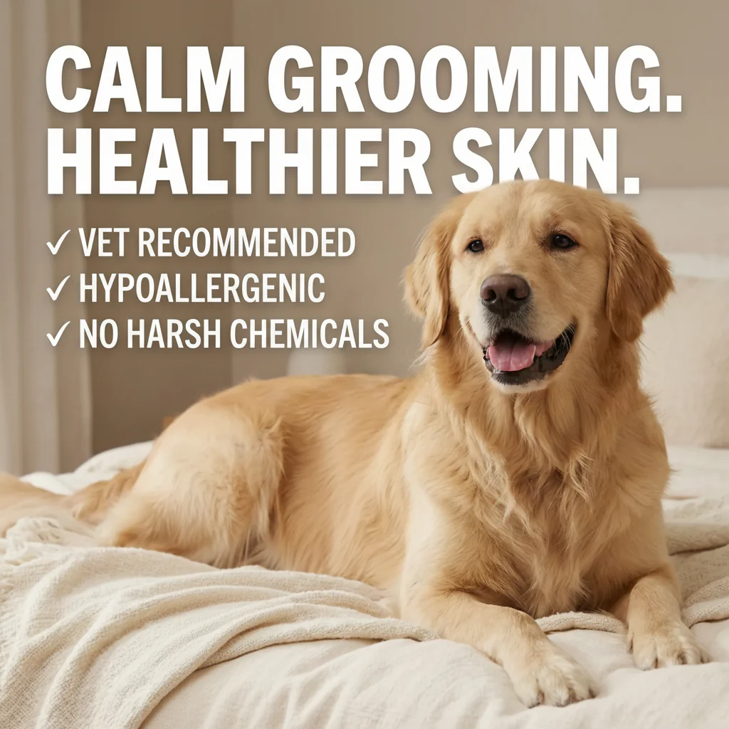 🐾65% OFF Today | 🐶2-in-1 Pet Grooming Brush + No-Rinse Serum Set