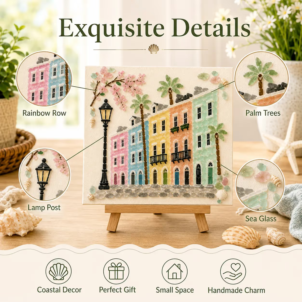 Sea glass art kit process, texture and included materials