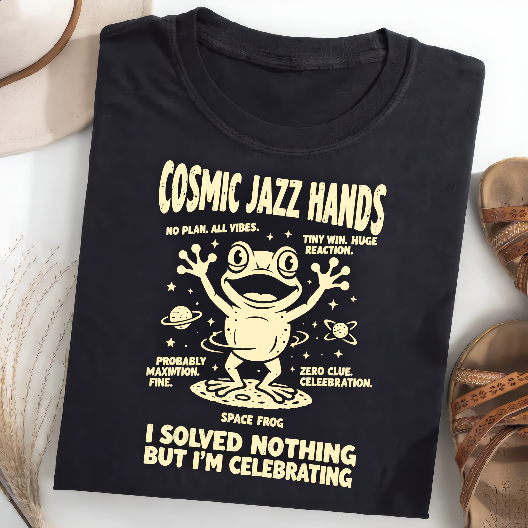 Cosmic JAZZ Hands Frog T-Shirt