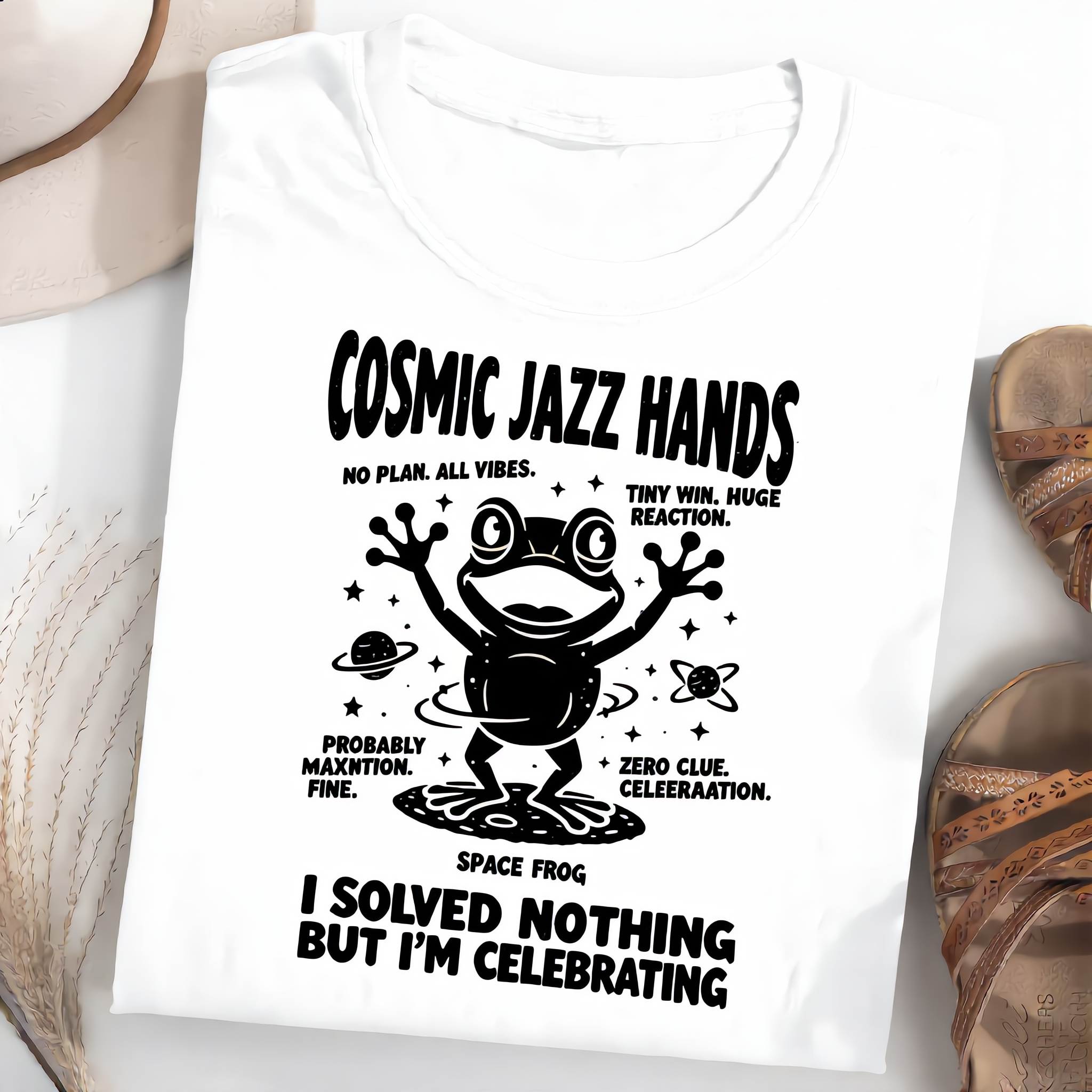 Cosmic JAZZ Hands Frog T-Shirt