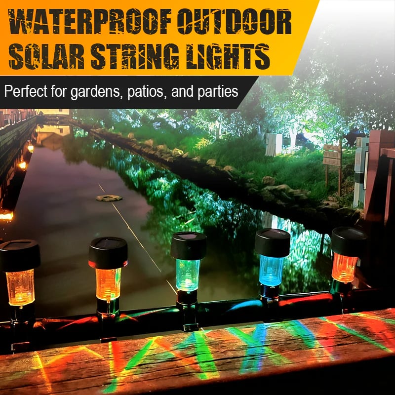 🔥80% OFF - Solar Tie Lights with Clips - for Lawn, Garden, Yard, Outdoor Wedding Decoration & Ambient Landscape Lighting