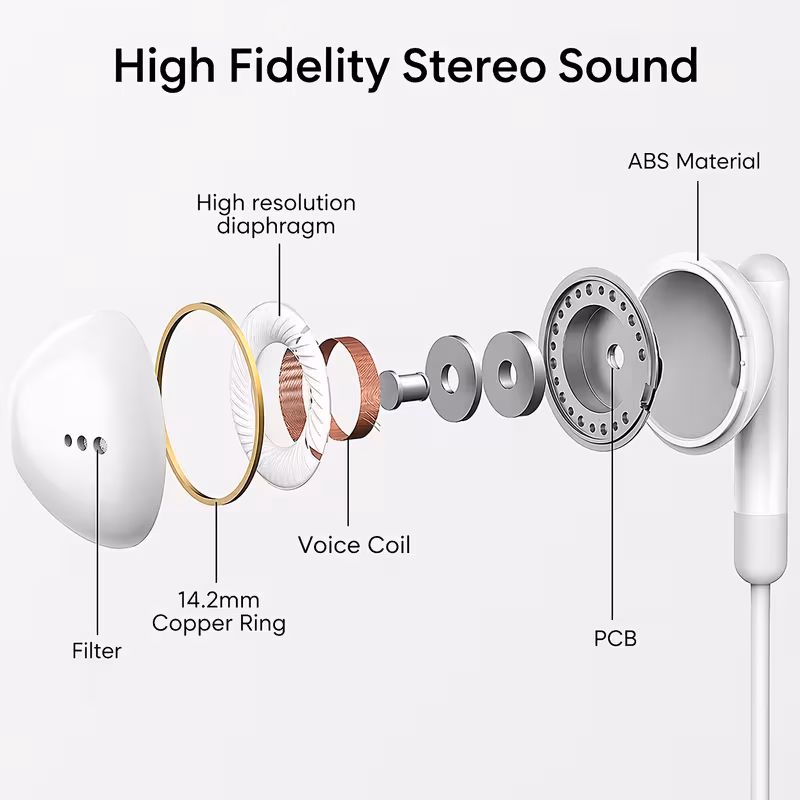 🔥 Hot Sale 70% OFF - 🎧 USB-C Wired Earbuds with Microphone