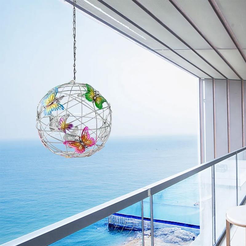 🔥80% OFF - ✨Hanging Butterflies with Solar LED Light Ornament