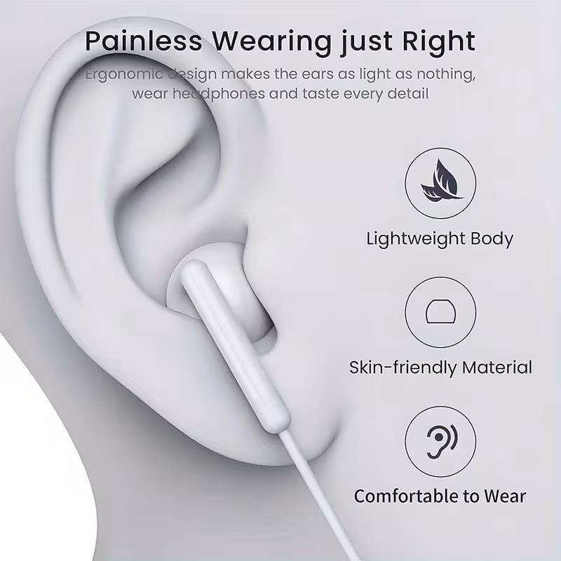 🔥 Hot Sale 70% OFF - 🎧 USB-C Wired Earbuds with Microphone