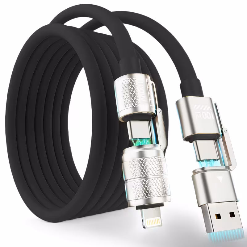 100W 4-in-1 Fast Charging Cable