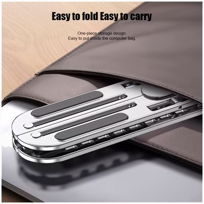 aluminum alloy laptop tablet stand adjustable foldable portable stand stable load bearing stand Product details 4