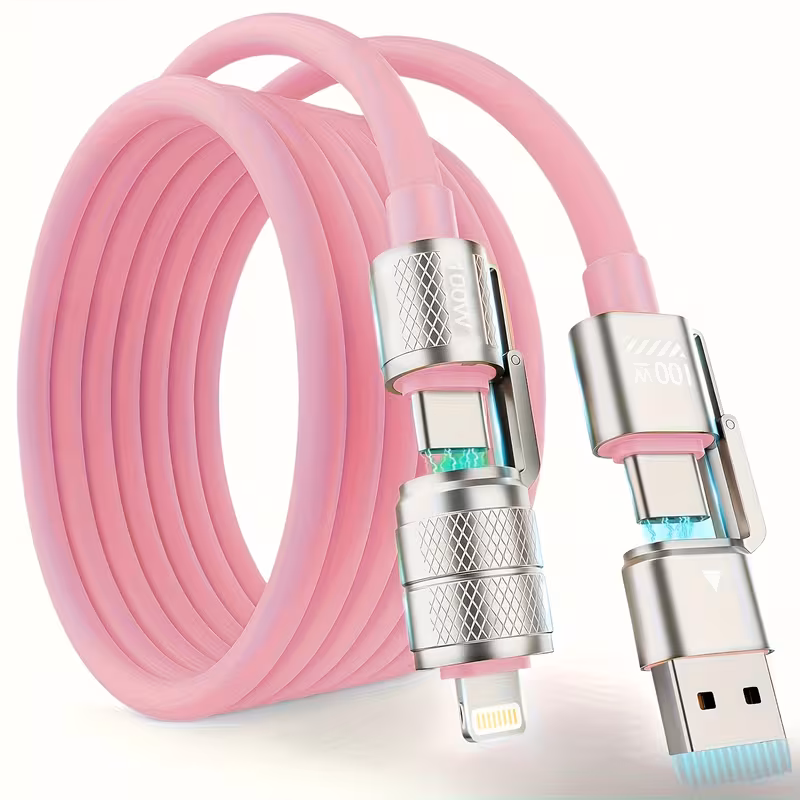 100W 4-in-1 Fast Charging Cable