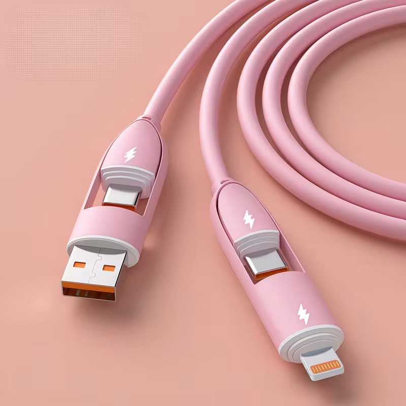🔥 Hot Sale 70% OFF - 66W 4-in-1 Fast Charging Cable