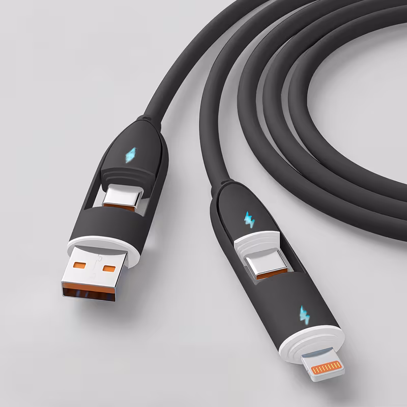 🔥 Hot Sale 70% OFF - 66W 4-in-1 Fast Charging Cable
