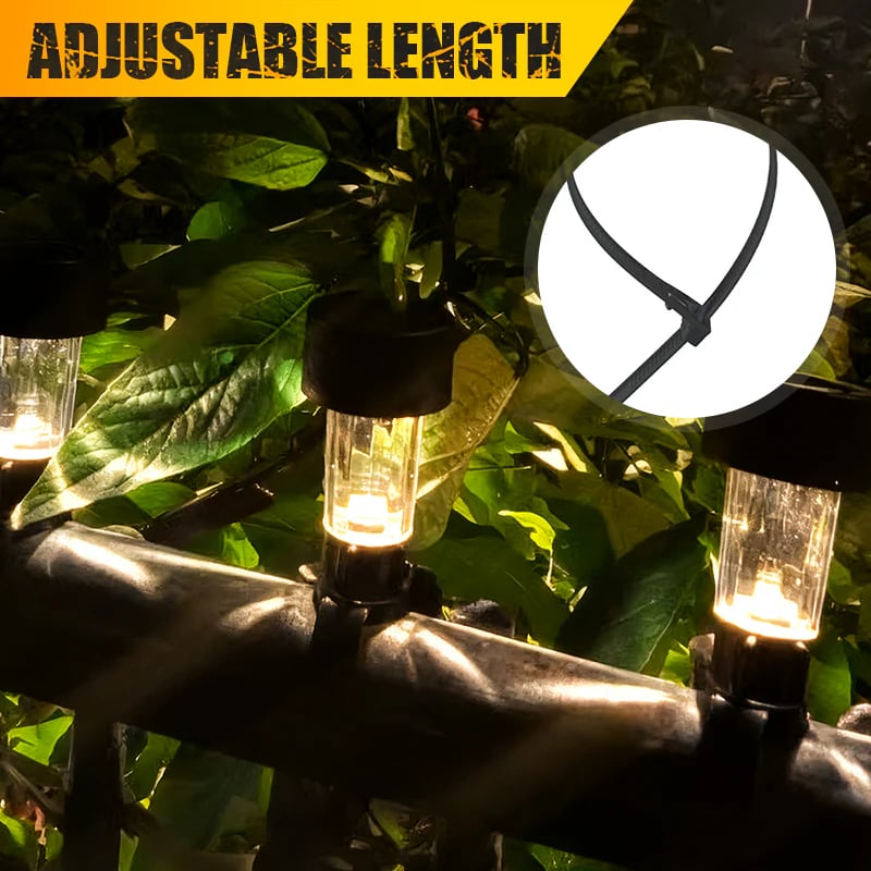 🔥80% OFF - Solar Tie Lights with Clips - for Lawn, Garden, Yard, Outdoor Wedding Decoration & Ambient Landscape Lighting