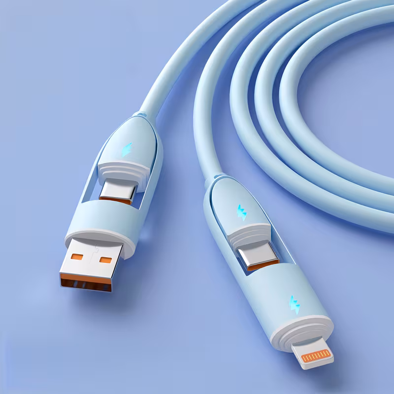 🔥 Hot Sale 70% OFF - 66W 4-in-1 Fast Charging Cable