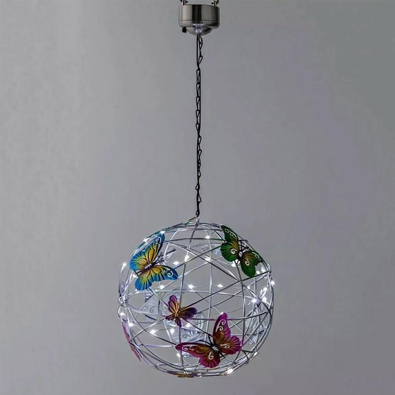 🔥80% OFF - ✨Hanging Butterflies with Solar LED Light Ornament
