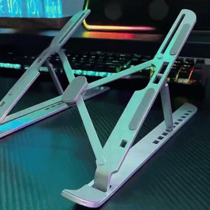 🔥 70% OFF Today - Foldable Aluminum Laptop & Tablet Stand