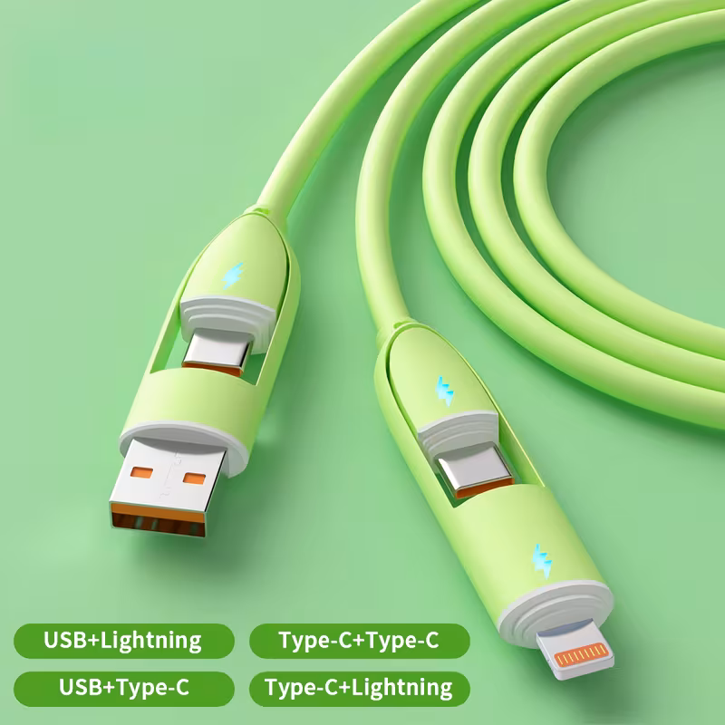 🔥 Hot Sale 70% OFF - 66W 4-in-1 Fast Charging Cable
