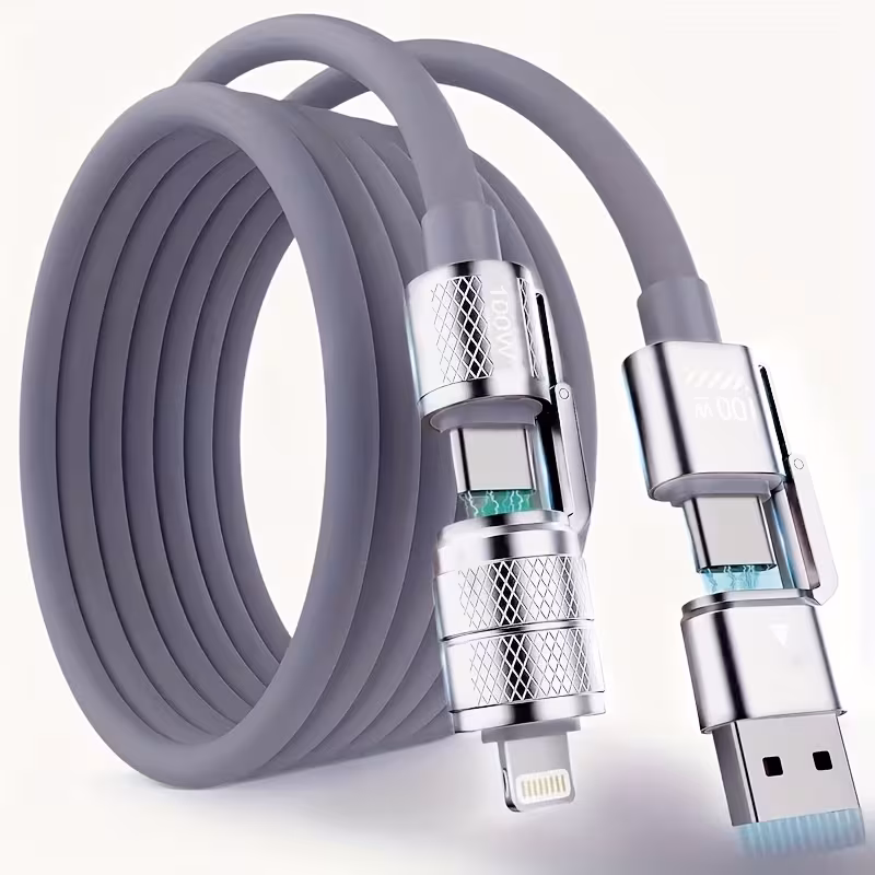 100W 4-in-1 Fast Charging Cable