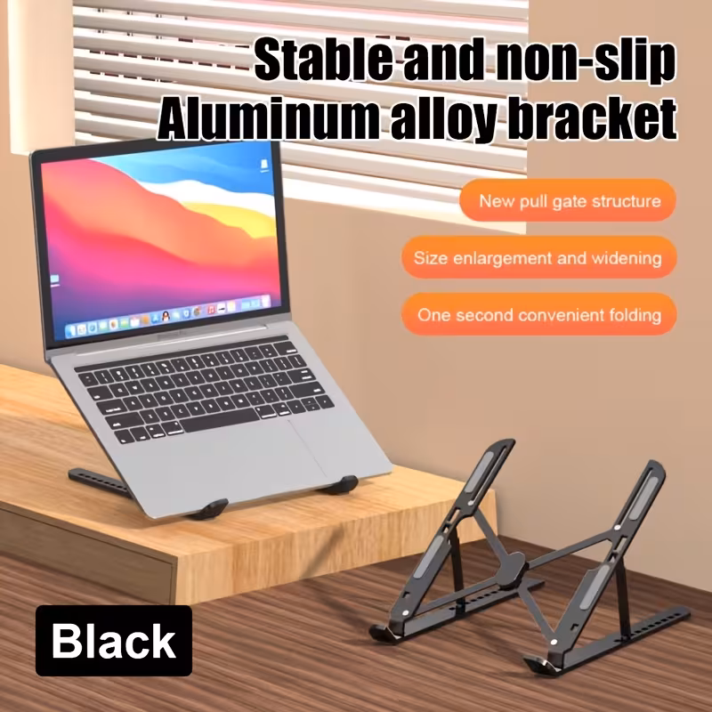 🔥 70% OFF Today - Foldable Aluminum Laptop & Tablet Stand
