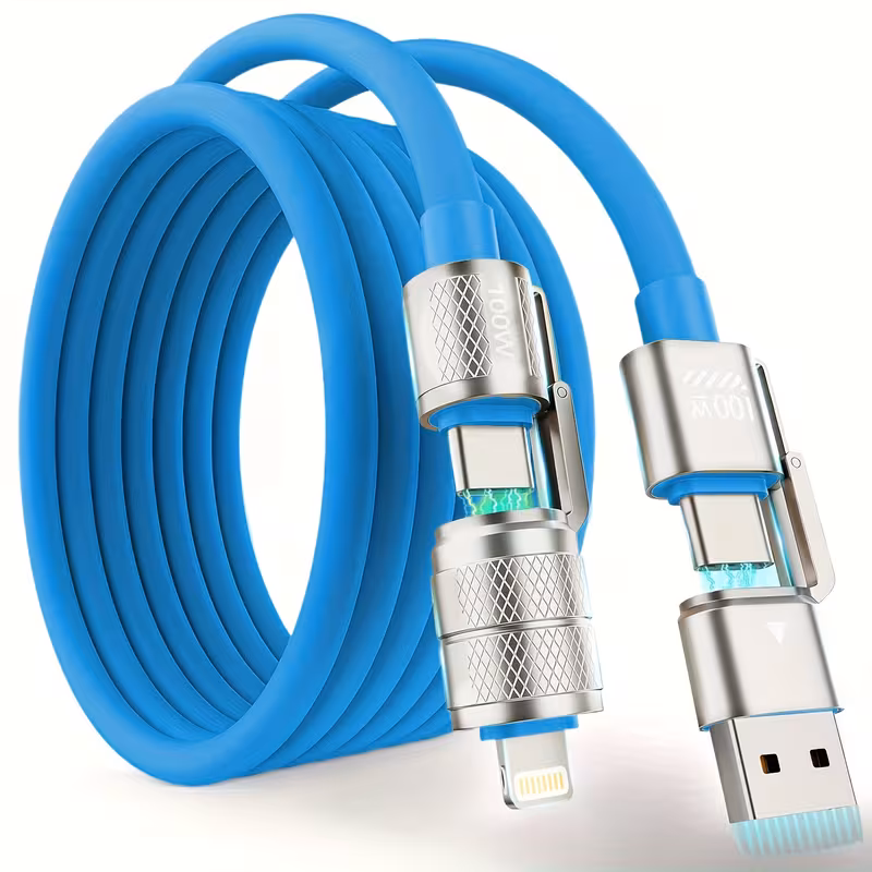 100W 4-in-1 Fast Charging Cable